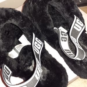 Ugg fluff yeah slides black
